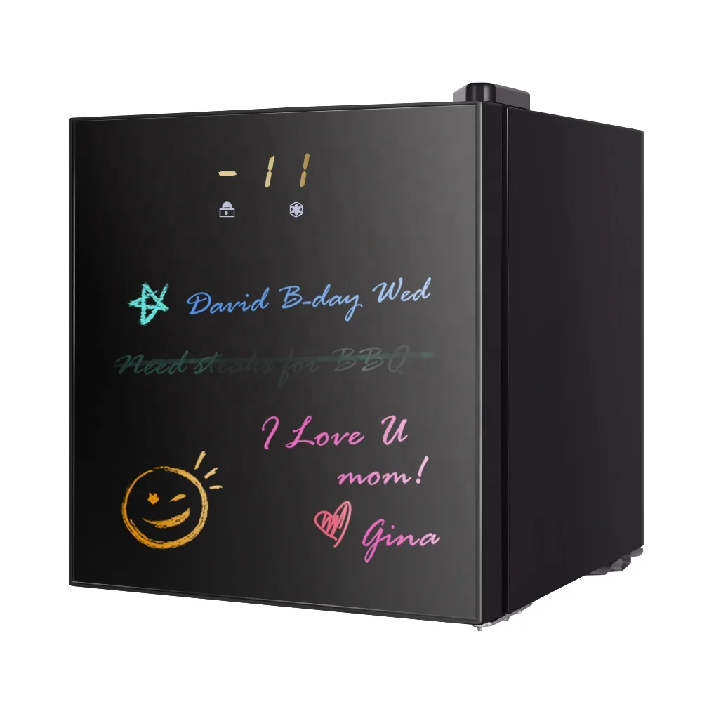 

2021 new popular graffiti mini refrigerator portable freezer countertop small refrigerator