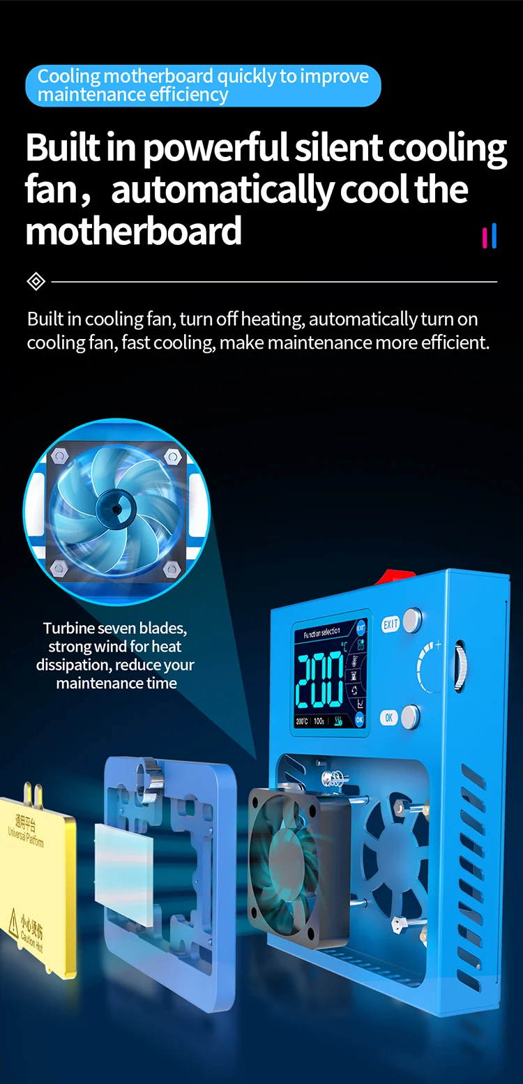 Фото Модуль нагрева JC Aixun iHeater Pro X-17promax для Android-плат, для пайки и нанесения припоя №2