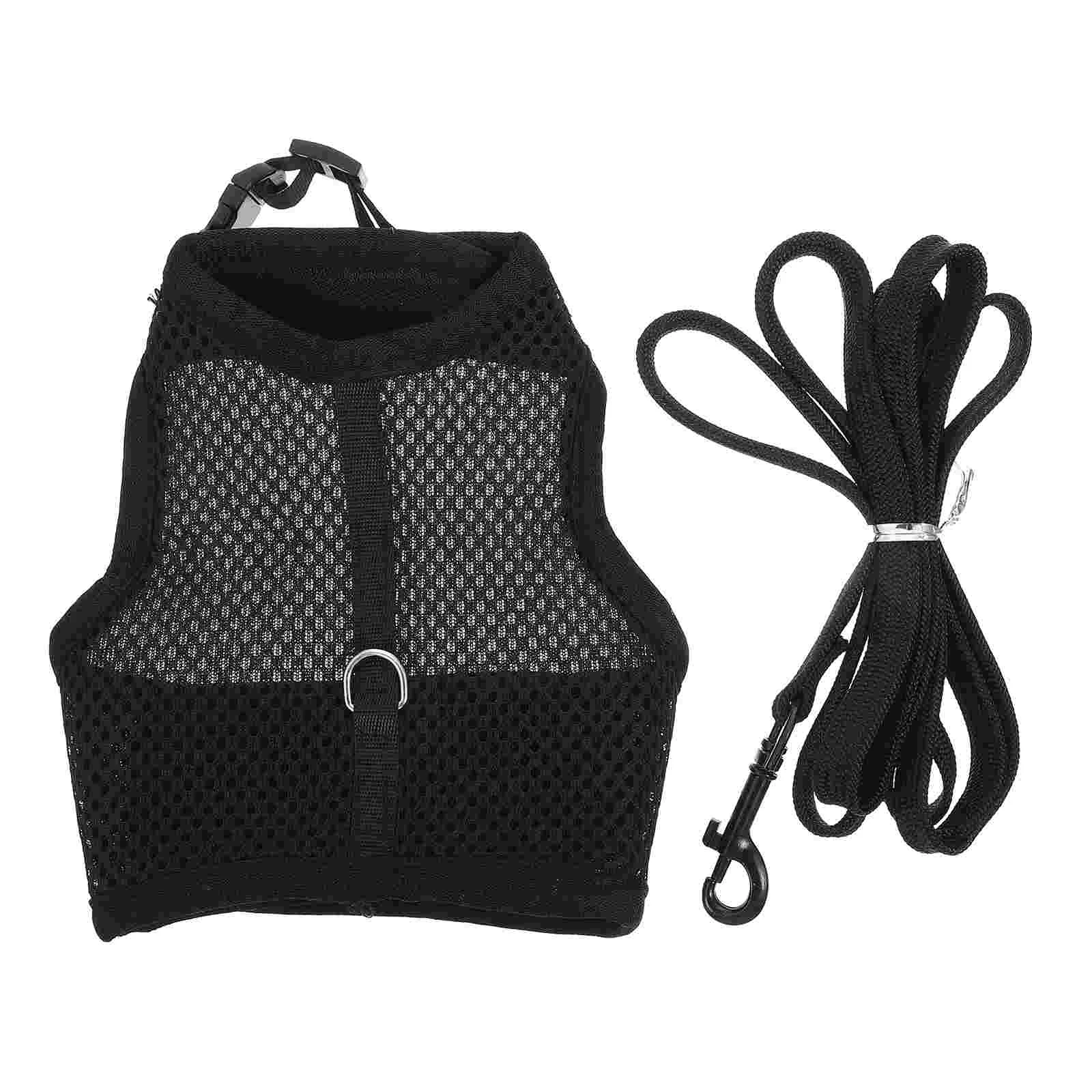 

Harness Rabbit Leash Bunny Walking Set Vest Adjustable Breathable Leashes Mesh Guinea Animal Pet Cat Supplies Outdoor Strap Soft
