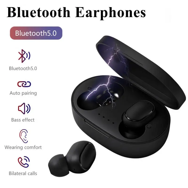 Wireless Headphones TWS Bluetooth Earphones Gaming Long Standby Earbuds Noise-Cancellation Headsets For Samsung Xiaomi Huawei