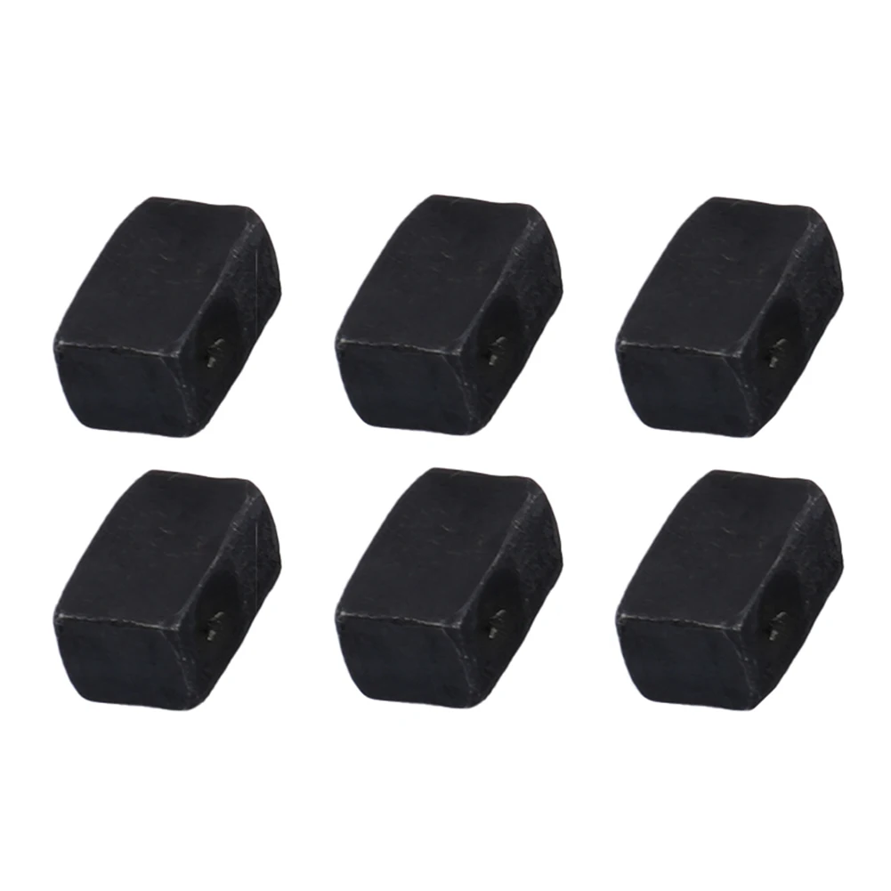 

Gear Insert Block Bridge Saddle 8.15mm* 4mm* 5mm Accessories Parts Sets 6* 6Pcs 6X Black Clamp Electric Guitar Metal