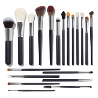 20pcs wool hair makeup brushes foundation concealer eyeshadow eyeliner powder cosmetic blending brush face make up beauty tools
