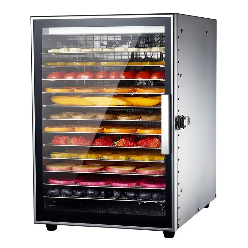 

ST-06 Food Dehydration Dryer Fruit Dryer Commercial Stainless Steel Vegetable Herb Meat Snacks Drying Machine 220V/800W