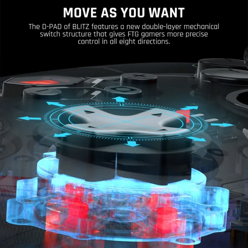 

Gamepad 6-Axis Gyroscope One-Button Wake Up 4 On-Board Configration Controller