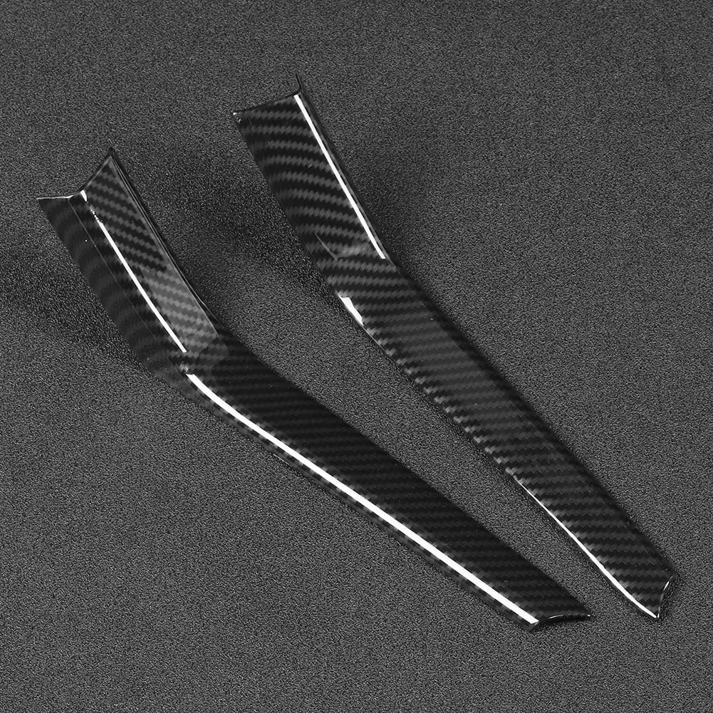 Penutup Tempat Gelas 2 Buah Serat Karbon Setrip Potongan Pemegang Cangkir Air Modis