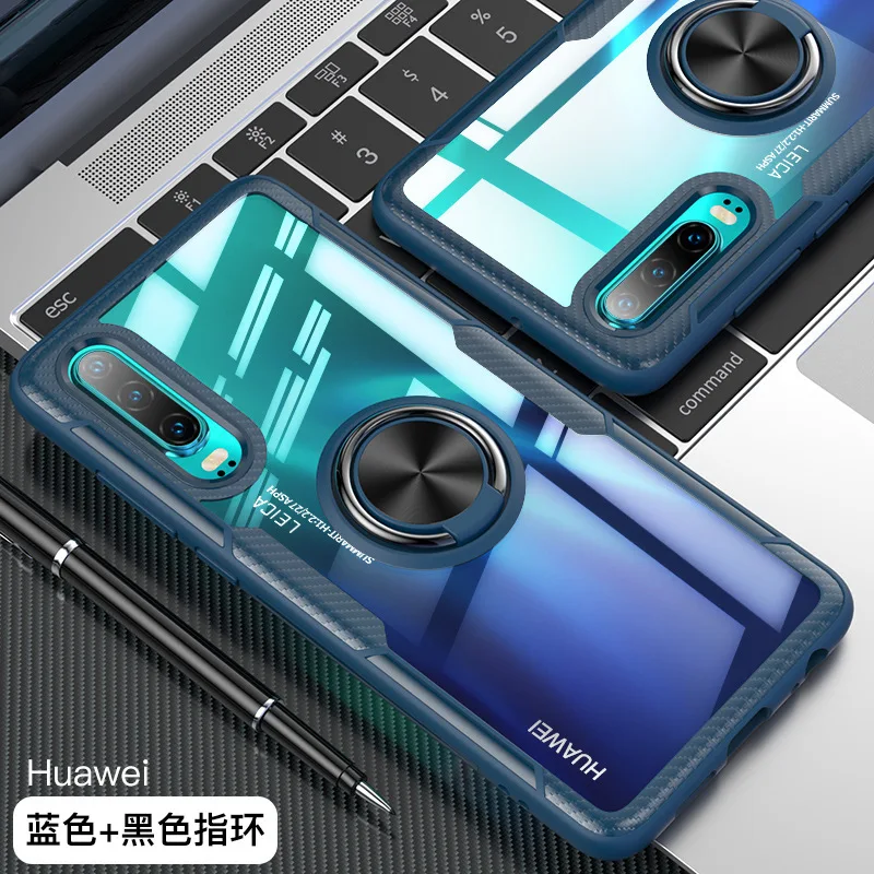 shockproof armor phone case for huawei p30 p20 lite magnetic ring stand cover for huawei mate 20 30 shell cases for huawei p40 free global shipping
