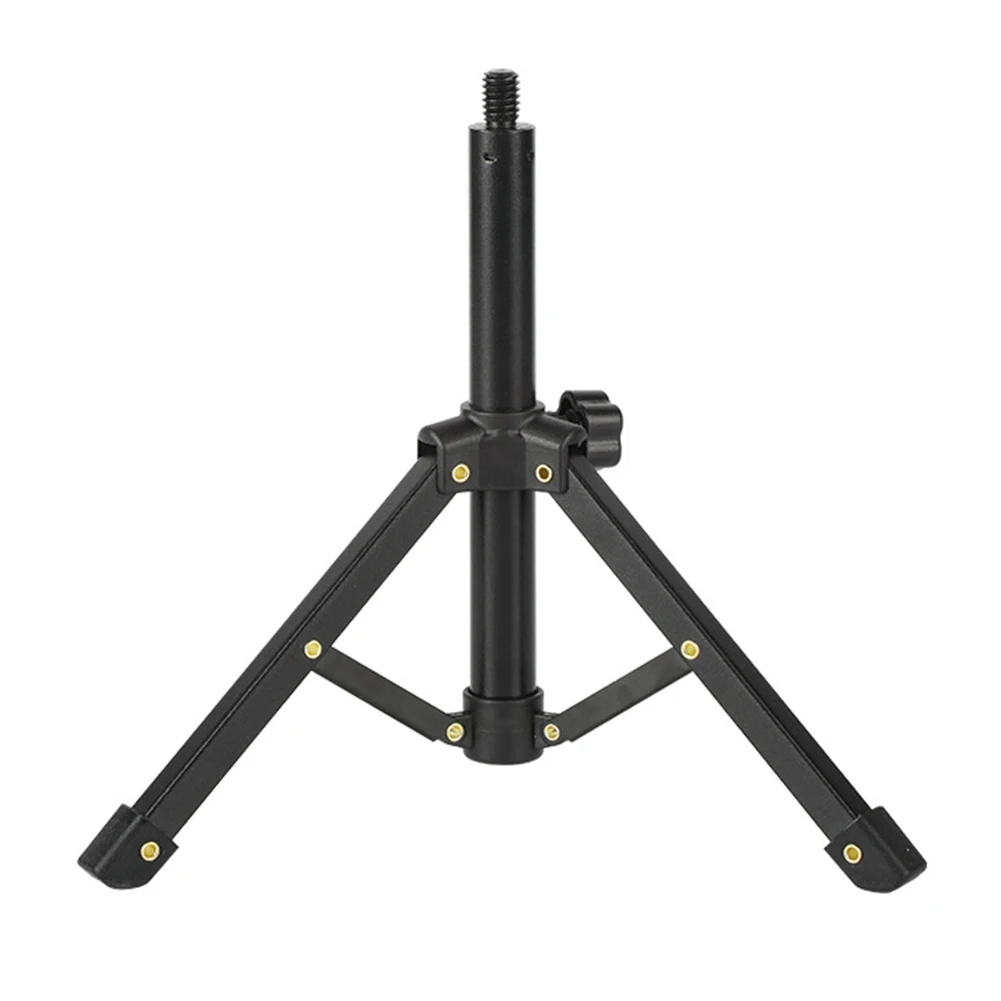 

Foldable Microphone Stand Non-slip Rubber Feet Desktop Tabletop Tripod Microphone Stand Holder For Meetings Lectures Speaking
