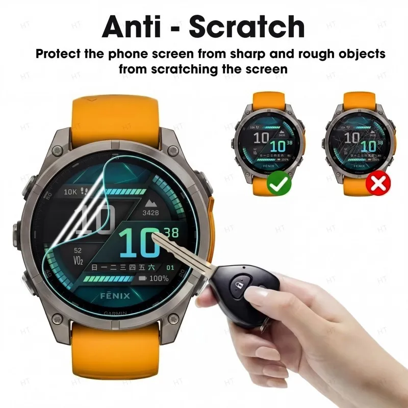Фото Защитная пленка для экрана Garmin Fenix 8 7X 7 7S 6X 6 6S Pro 5X 5 5S Plus Garmin Forerunner 970 570 965 265 165 955 255 55 45 245 №4