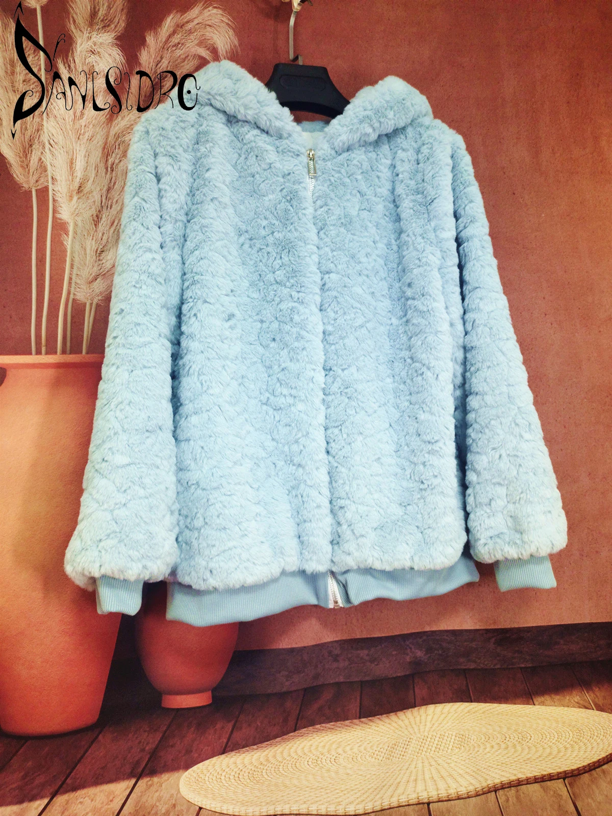 Winter Jacket Women  Blouson Femme  Coat Women Winter Jacket  Fur Coats  Faux Fur  Faux Leather  Casual  Zippers  Hooded  Coats