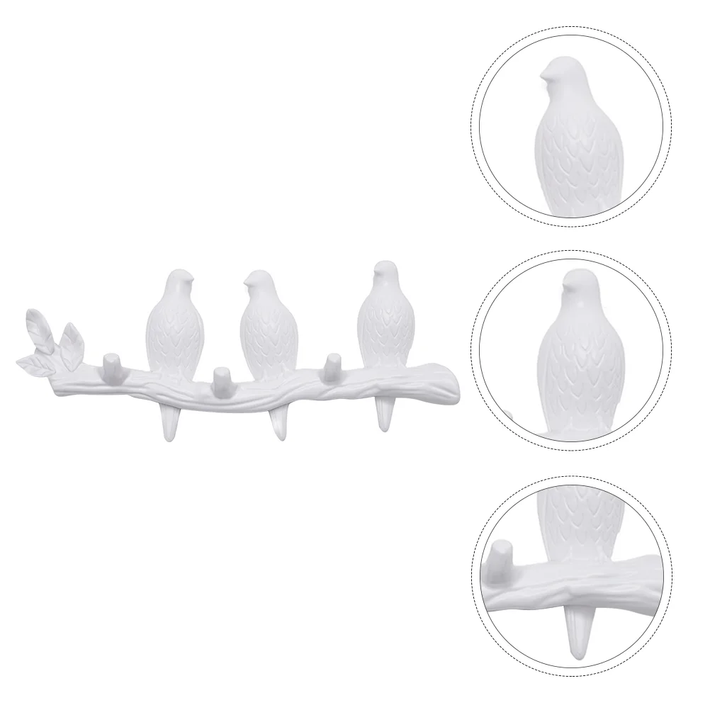 

1Pc Decorative Wall Hanger Chic Hat Coat Hanger Household Sundries Hook White