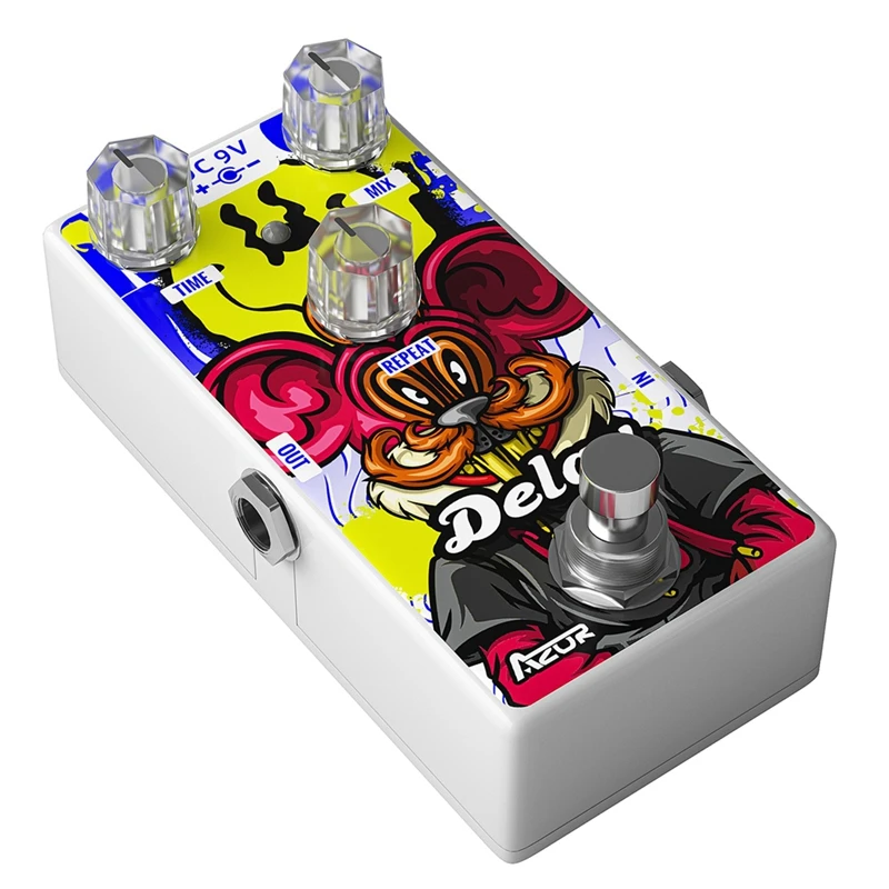 Гитарный эффект AZOR металлическая брикета 12 знаков зодиака мышь задержка