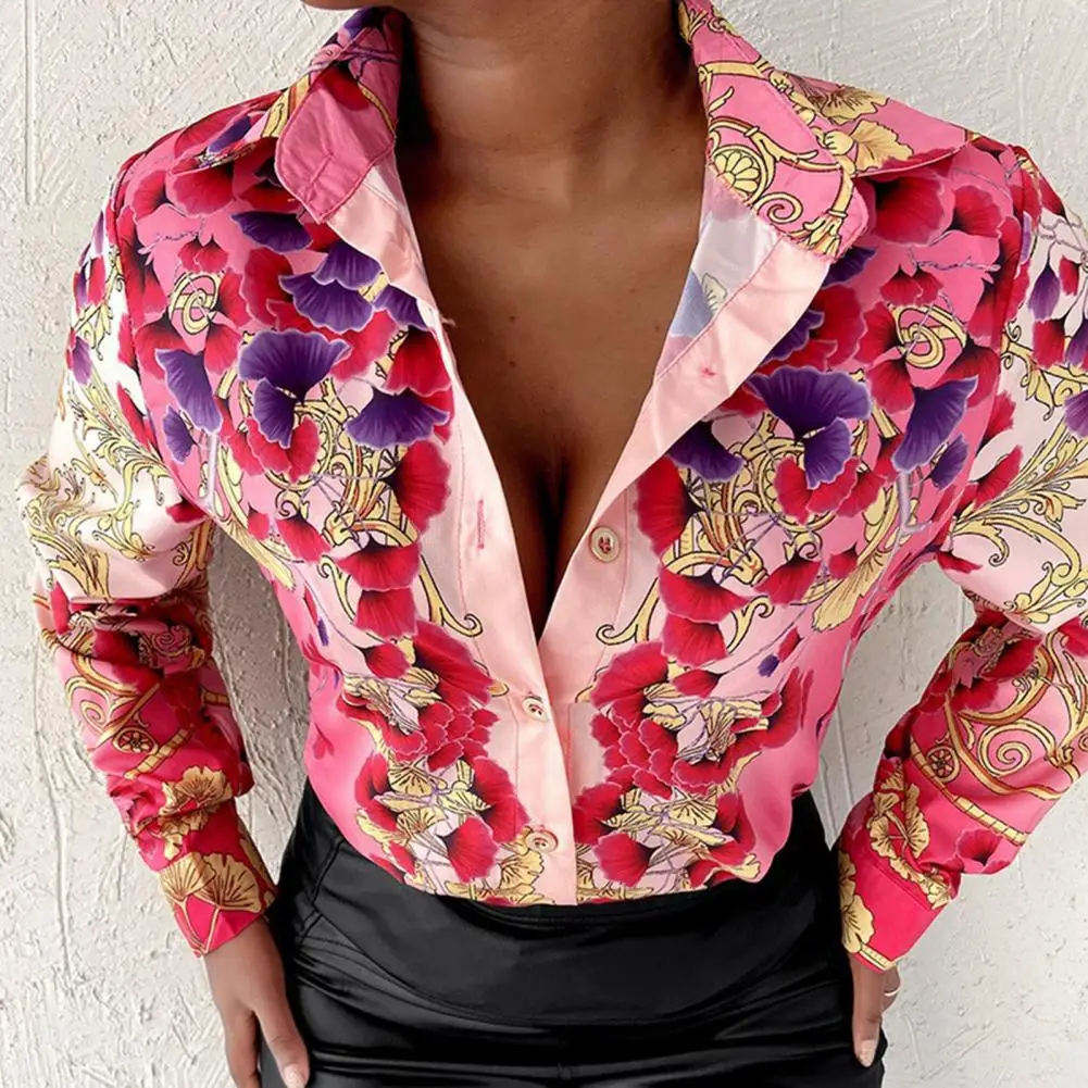 Ladies Blouse Long Sleeve Casual Shirt Women Elegant Office Ladies Shirt Blouse