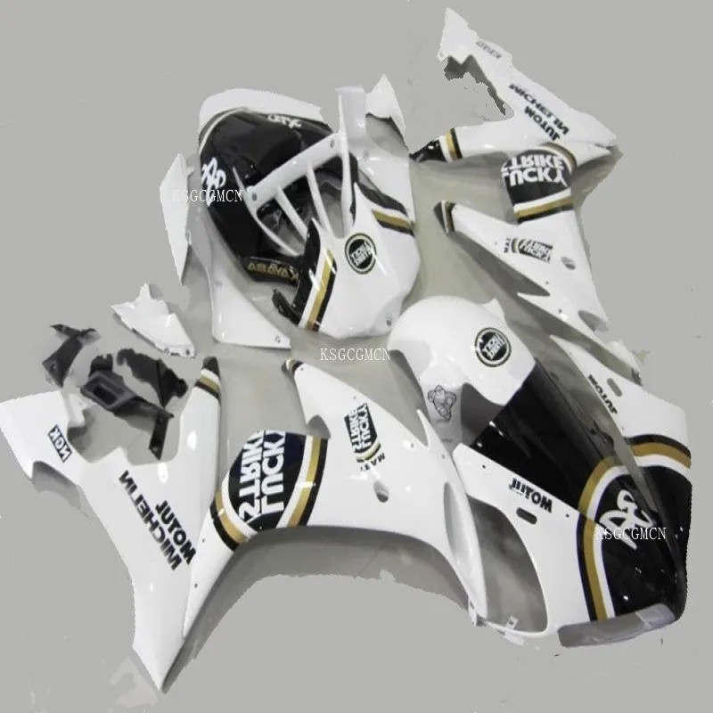 

Набор обтекателей LUCKY STRIKE для YAMAHA YZFR1 04 05 06 YZF R1 2004 2005 2006 YZFR1000 ABS, белый и черный обтекатели