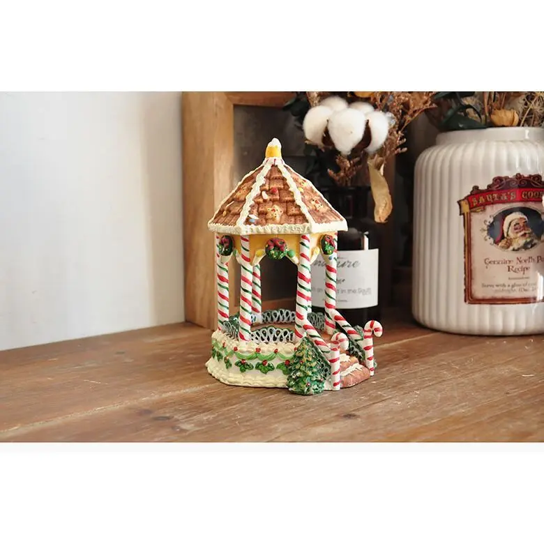 Ручной цветной рисунок или узор керамический имбирный домик павильоны хомяк