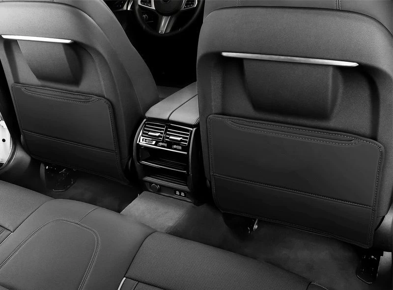 

Чехол на заднее сиденье автомобиля для BMW X3 G01 2017-2024, кожаный ковер, карманы для хранения, детская защитная накладка, аксессуары для автомобильного интерьера