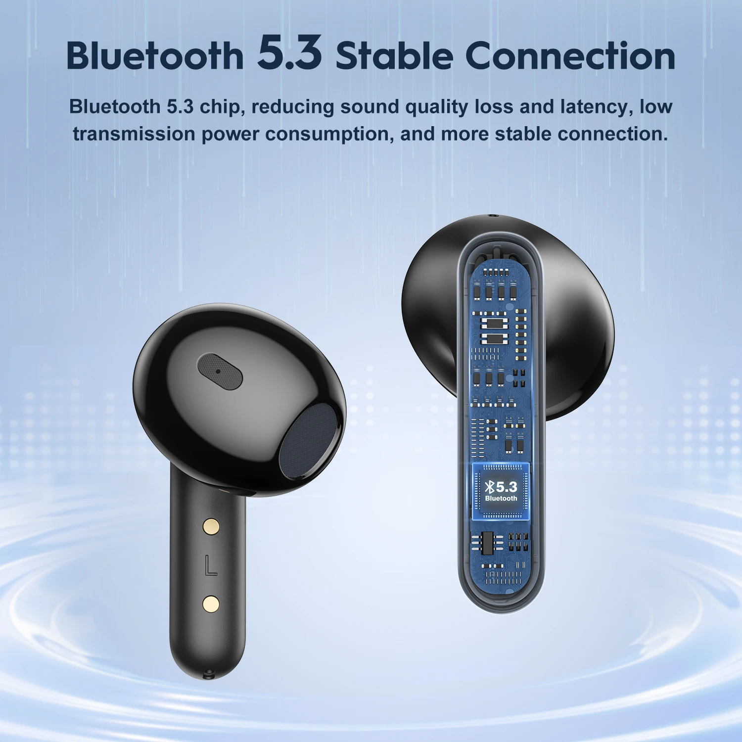 TWS-наушники New Bee X6 с поддержкой Bluetooth и аккумуляторным отсеком