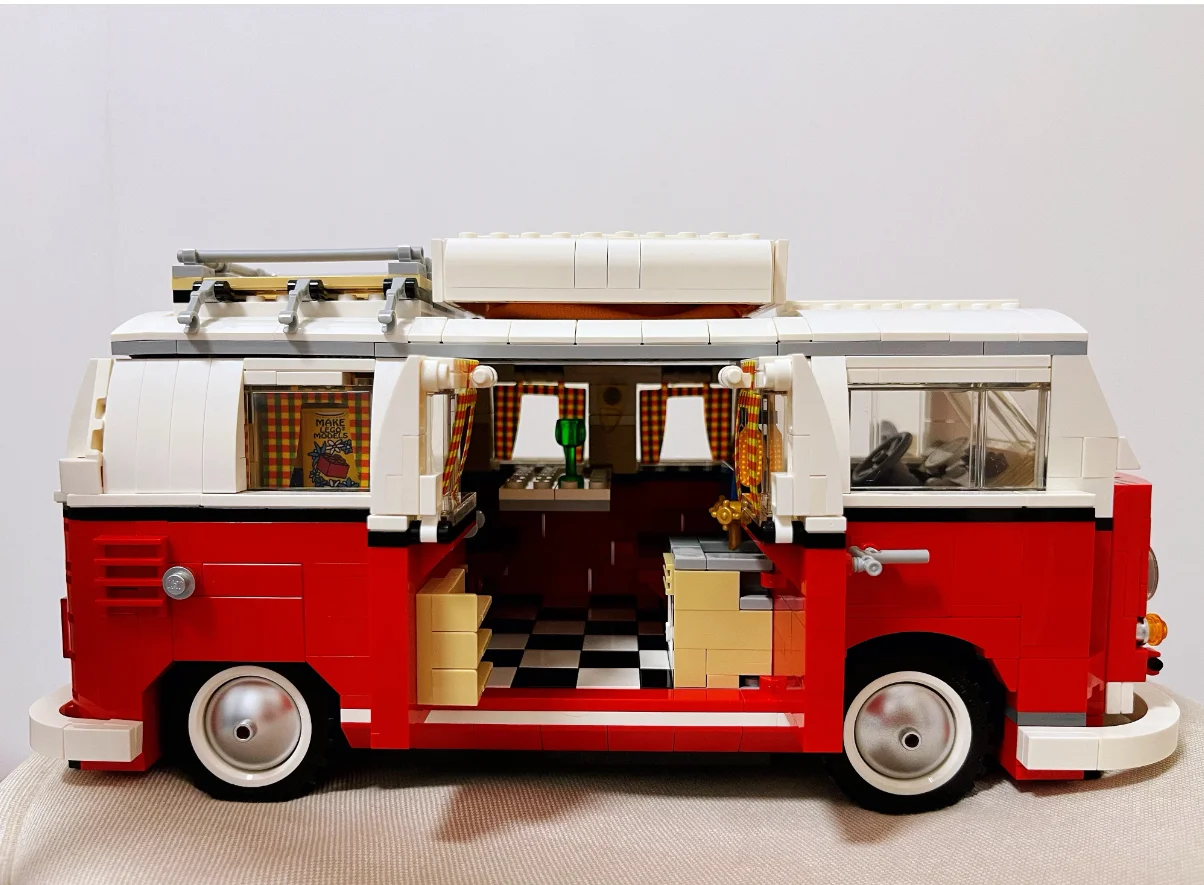 

Car Bricks Bus Compatible 10220 10252 10242 Model Building Blocks Boys Girls Birthday Gifts Toys for Children
