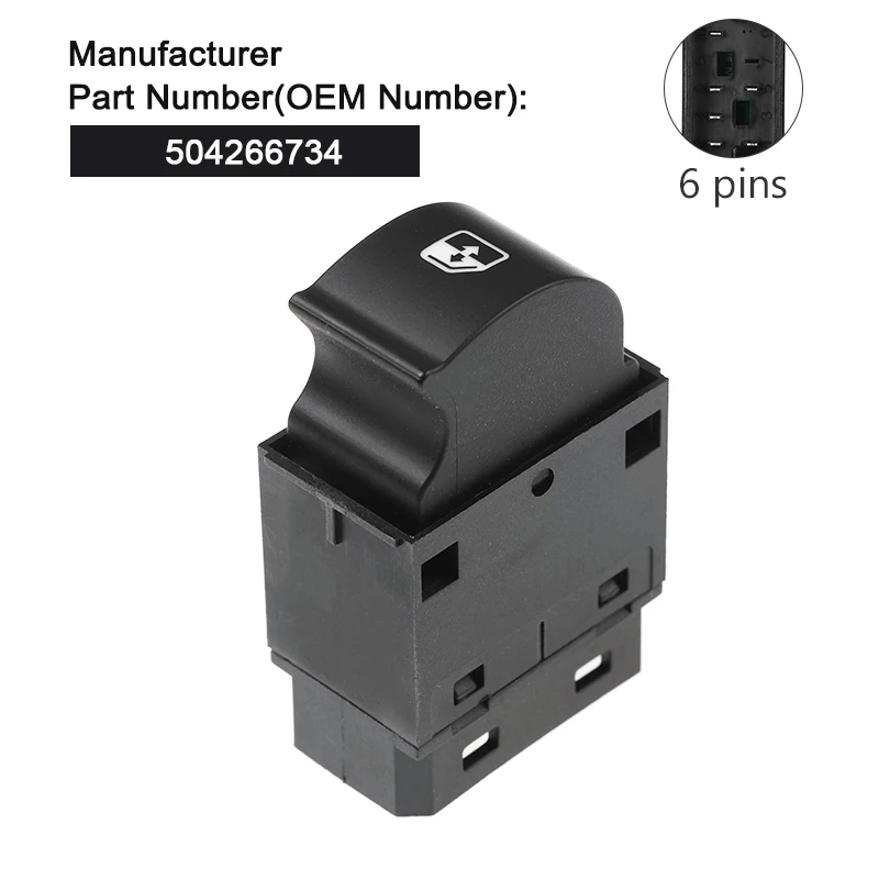 

504266733, 504266734, одиночный переключатель для электростекла, автомобильные аксессуары для IVECO