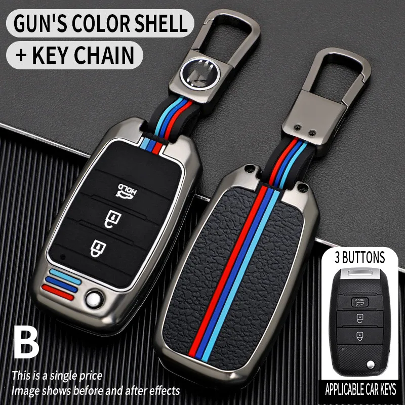 

Beautiful Full Cover New Car Key Case Shell For Kia Rio QL Sportage Ceed Cerato Sorento K2 K3 K4 K5 Auto Accessories