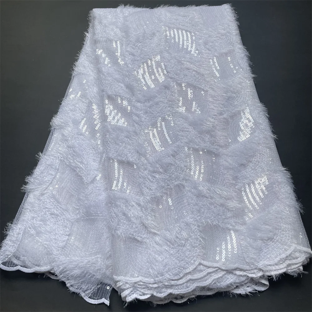 

2022 высококачественная ткань с блестками, вышивка, шитье, гипюр, сетчатая ткань, платья для выпускного вечера, 5 ярдов