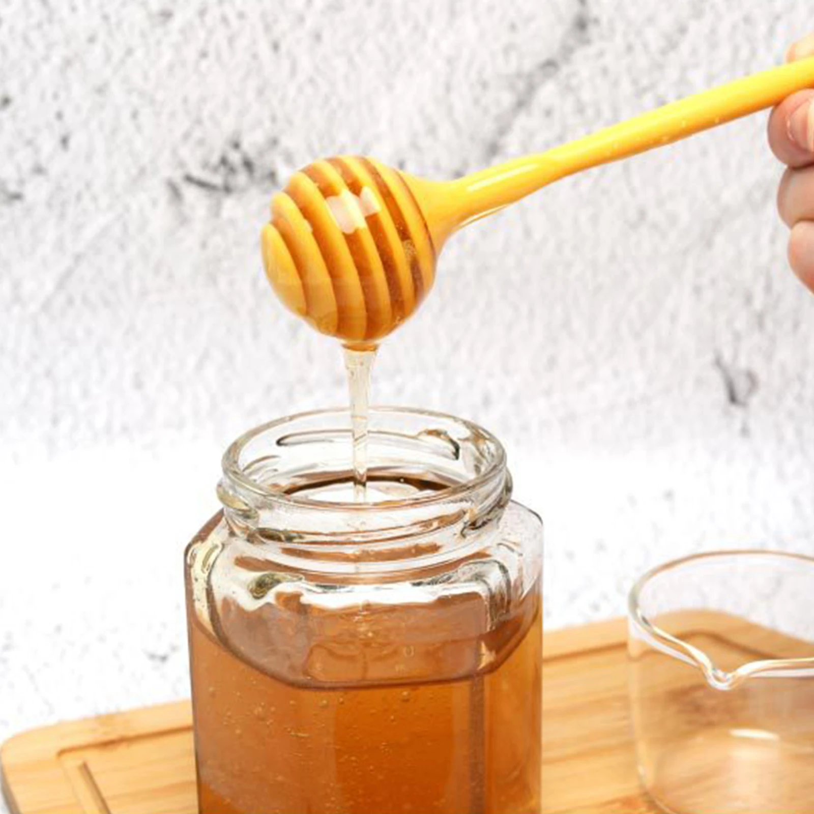 

Long Handle Honey Stir Bar Practical Honey Mixing Stick Jar Spoon Supplies For Coffee Milk Tea Tableware Kitchen Tool