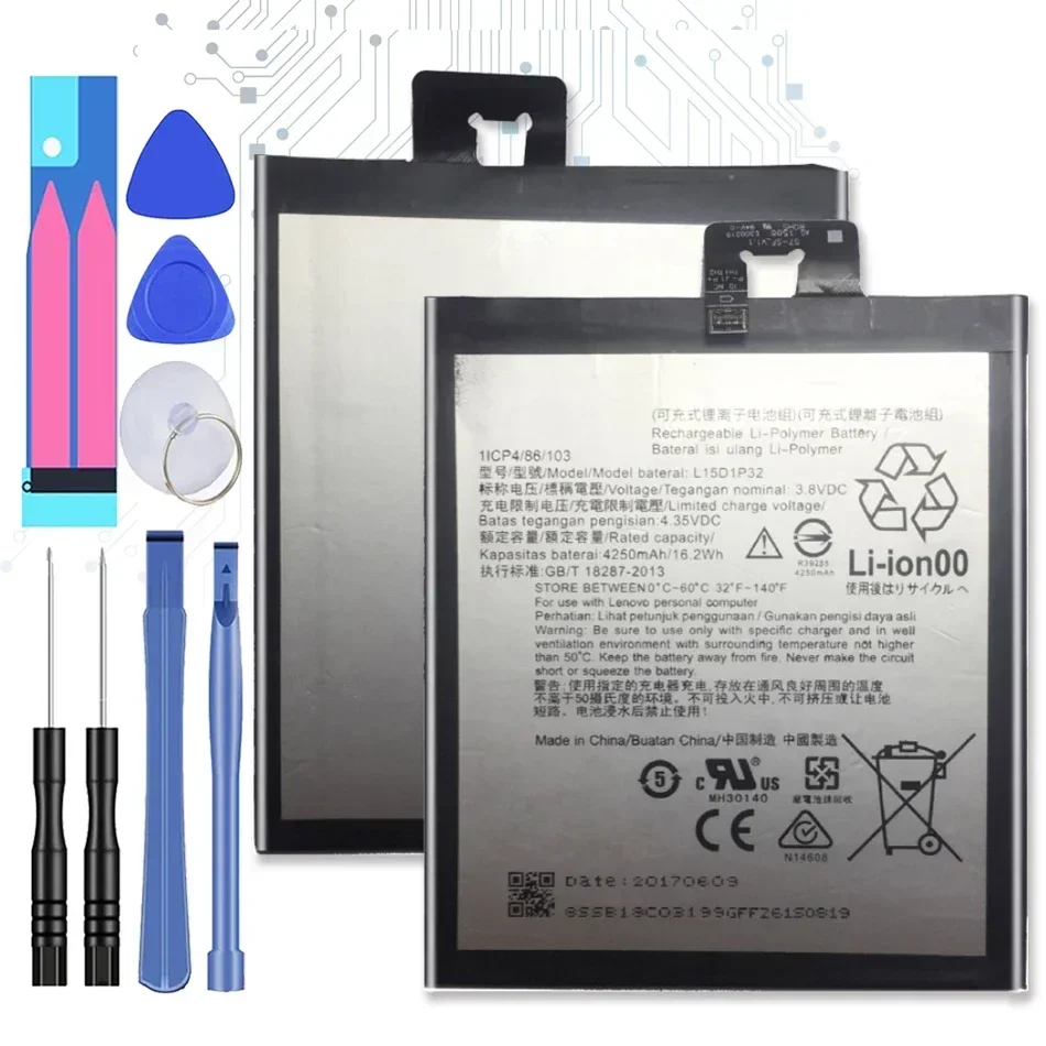 4250 мАч L15D1P32 для Lenovo PB1-750 PB1-750N PB1-750M PB1-750P PHAB TD-LTE аккумулятор l15d1p32