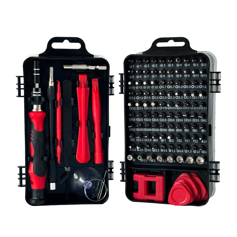 

115 In 1 Set Magnetic Mini Screw Precision Screwdriver Nuts Bits WEEKS Multifunction Household Repair Tools Kit
