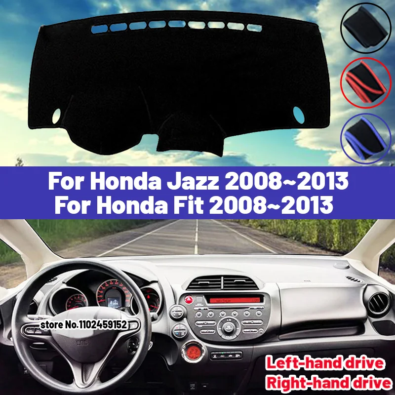 

Высококачественный коврик для приборной панели автомобиля Honda Fit Jazz 2008 2009 2010 2011 2012 2013, солнцезащитный козырек, избегающий искусственных ковриков, защита от УФ-лучей