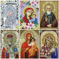 5d diamond painting religious figure madonna series full round mosaic diamond embroidery cross stitch kits drill home decor