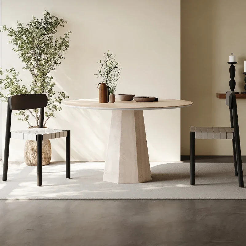 Обеденный стол роскошные керамические круглые столы для приема овальный сервис