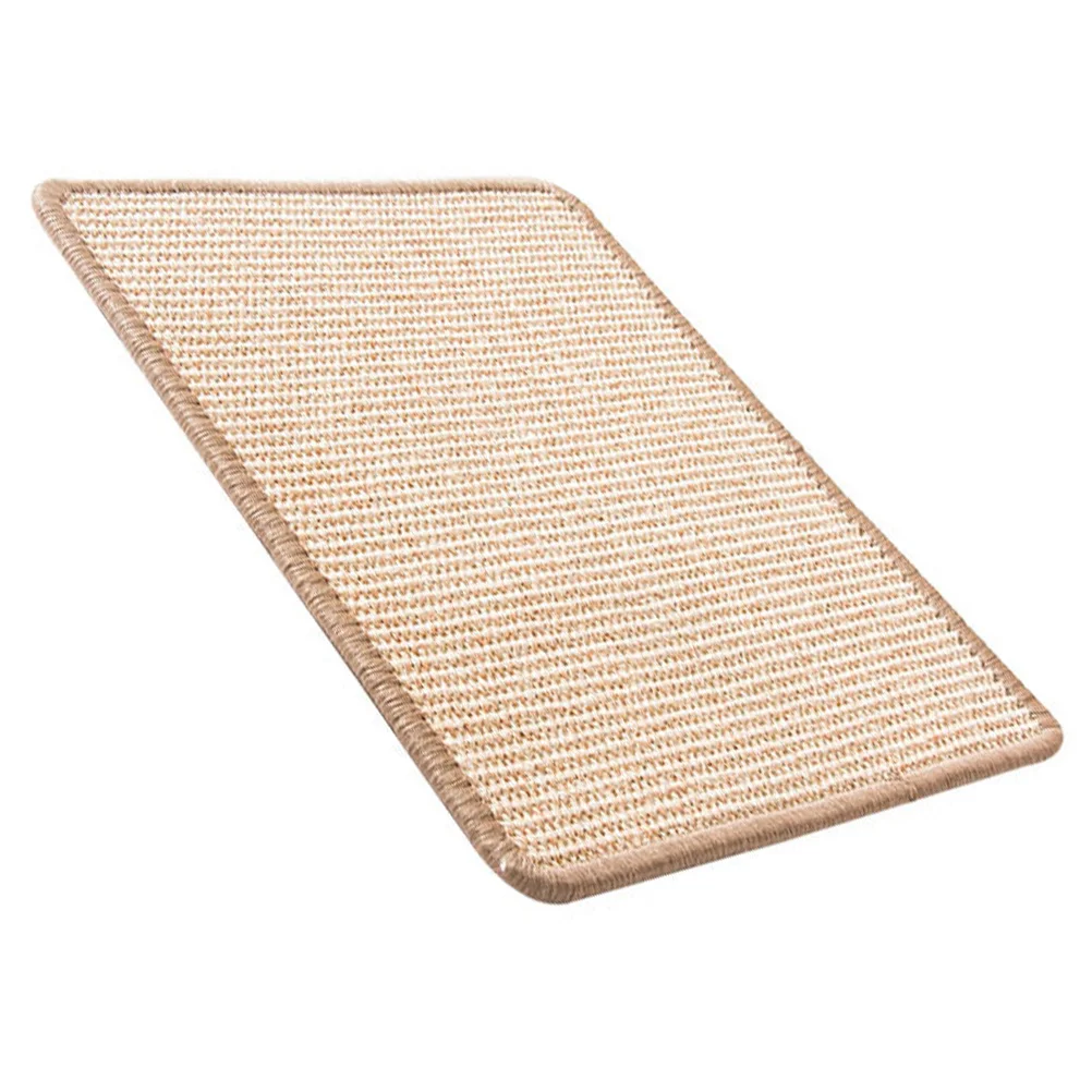 

Cat Mat Scratching Sisal Pad Pet Scratcher Post Rug Cardboard Natural Scratch Antikitten Play Sleeping Grinding Claws Claw Toy