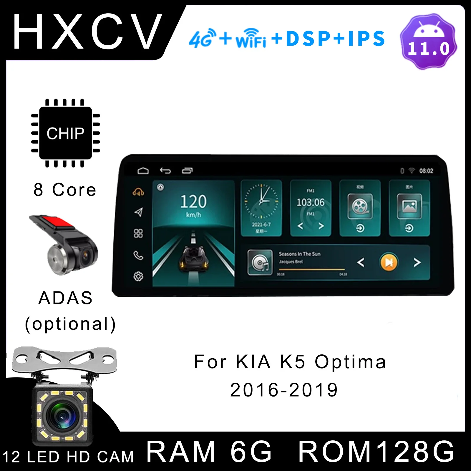 

Android Car radio For KIA K5 Optima 2016- 2019 gps navigator for car 4G car radio with bluetooth DAB+ Carplay Car Stereo