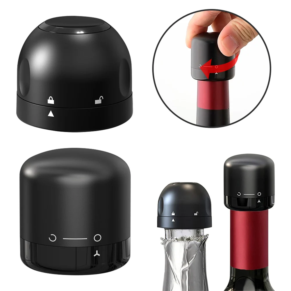 Vacuum Reusable Red Wine Corks Champagne Bottle Sealer Cap Stopper Set Leak-proof Fresh Keeper for Wine Plug Bar Tools