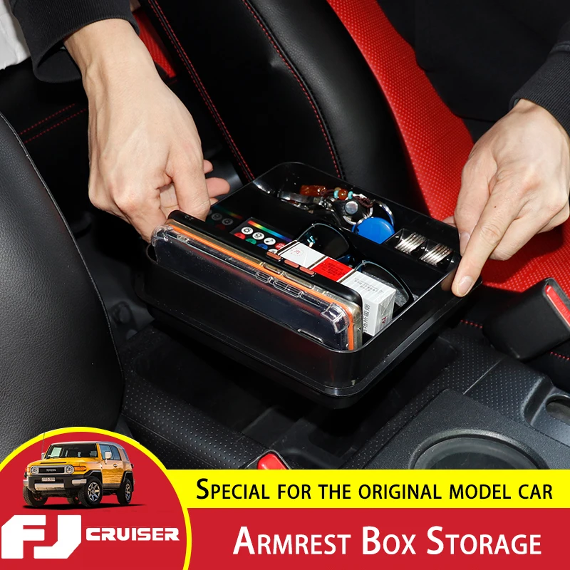

Central Storage Sorting Box For Toyota FJ Cruiser Stowing Tidying Armrest Box Storage Organize Accessories Interior Modification