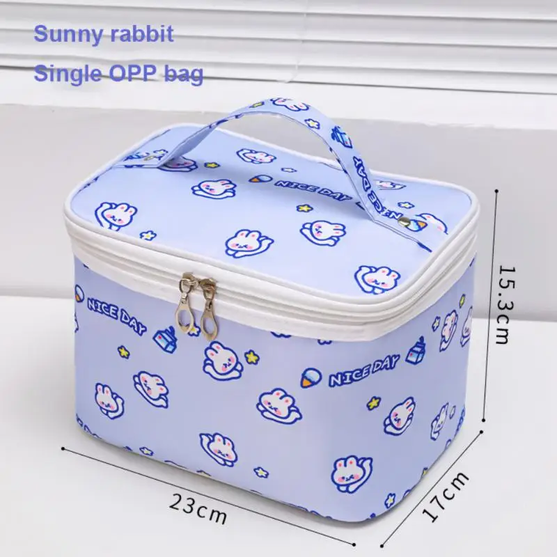 

Мультяшные Чехлы для косметики, Женский органайзер для туалетных принадлежностей, вместительная косметичка, сумка для хранения, коробка для косметики, дорожная косметичка