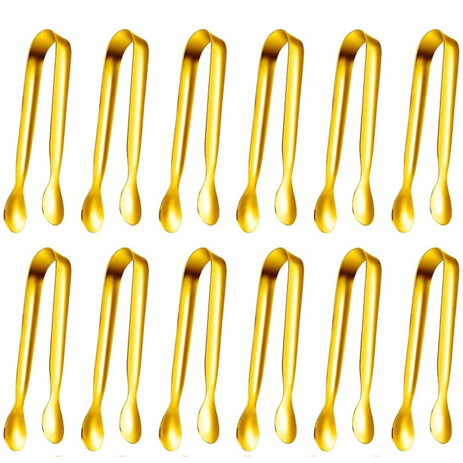 

Мини-щипцы для закусок, щипцы из нержавеющей стали, 12 шт., мини-Сервировочные щипцы из нержавеющей стали, щипцы для закусок, маленькие кухонн...