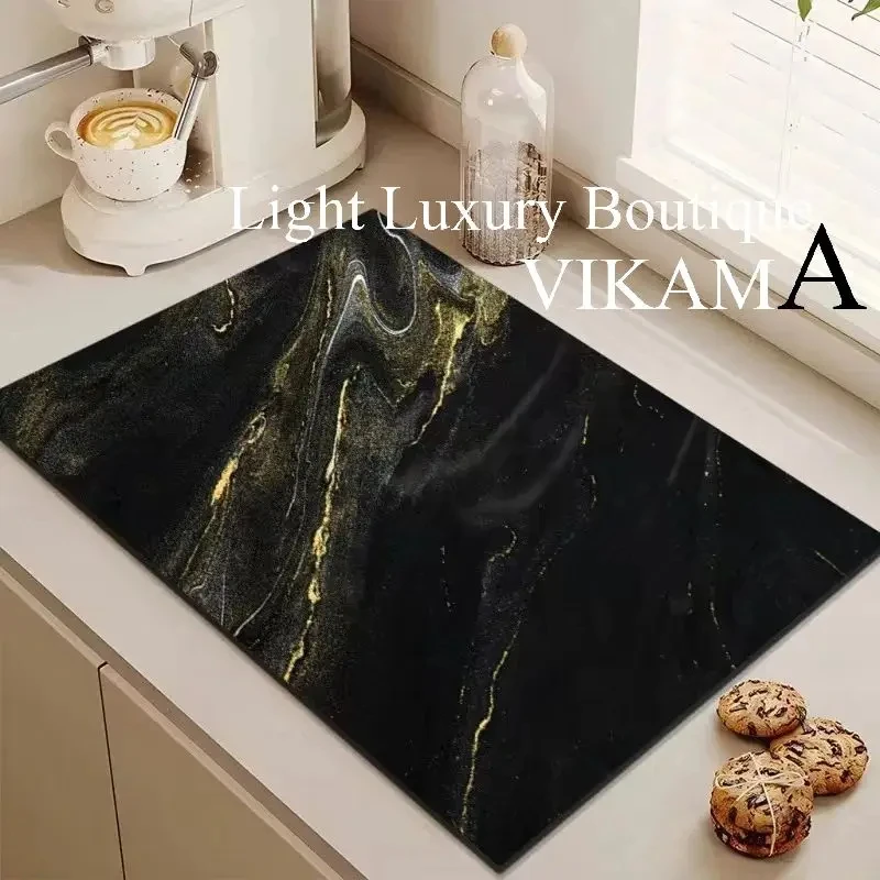 VIKAMA ПВХ Кухонный Сливной Коврик Противоскользящий Впитывающий Из Диатомита Для