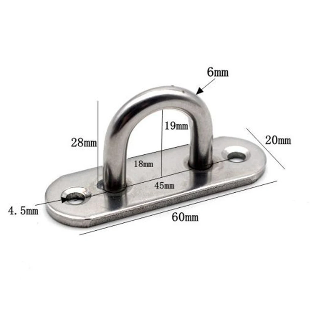 

Practical Ceiling Hook Accessories 2Pcs 6*2*2.8cm Ceiling Fan Chandel Ceiling Hanging Kit Heavy Duty Hook Mount