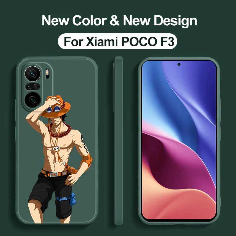 Portgas D. Ace One Piece Case For Xiaomi 12T 13 11 Lite NE 12X 12S 11T Pro 5G 11i Redmi 12C 11A A2 A1 Plus 10A 10C 9A 9T 9C