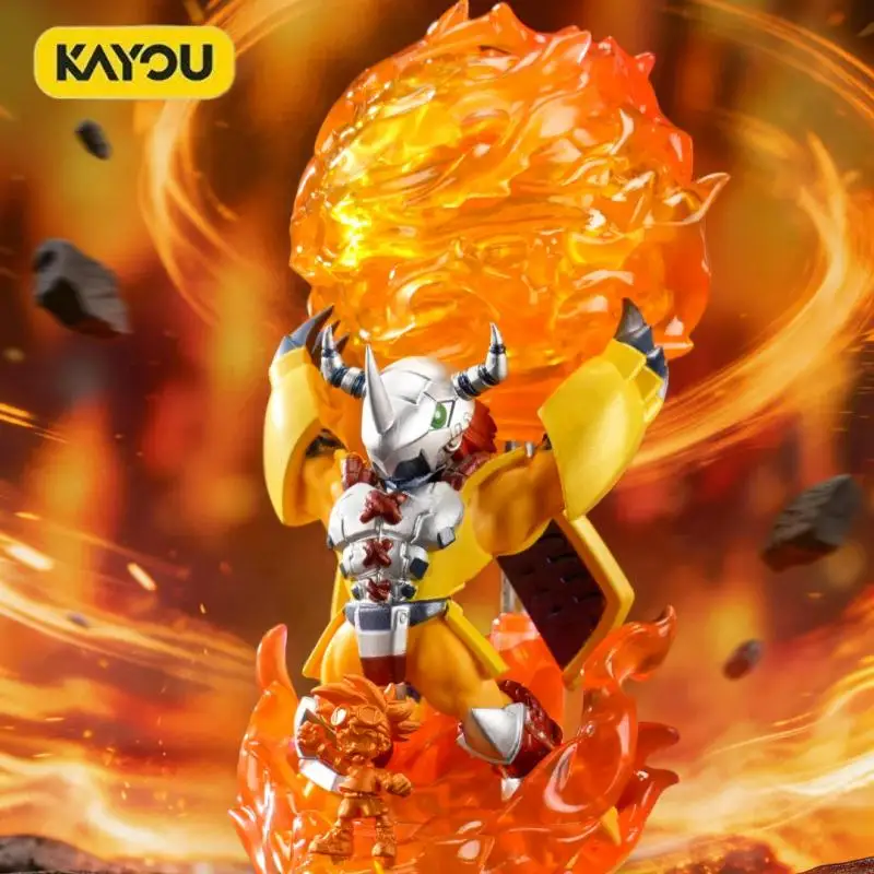Фото Оригинальный набор фигурок Kayou Digimon Blind Box Vol.1: Wargreymon, Metalgreymon, Angewomon. Загадочная коробка, модель для декора рабочего стола, подарок. №1