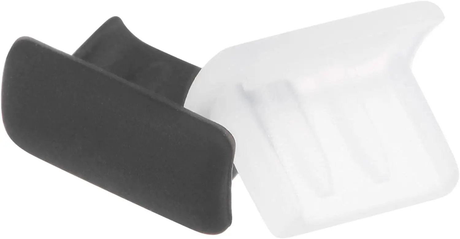 

20pcs Silicone Mini USB Cap Port Cover Anti Dust Protector 7mmx2mm Black Clear