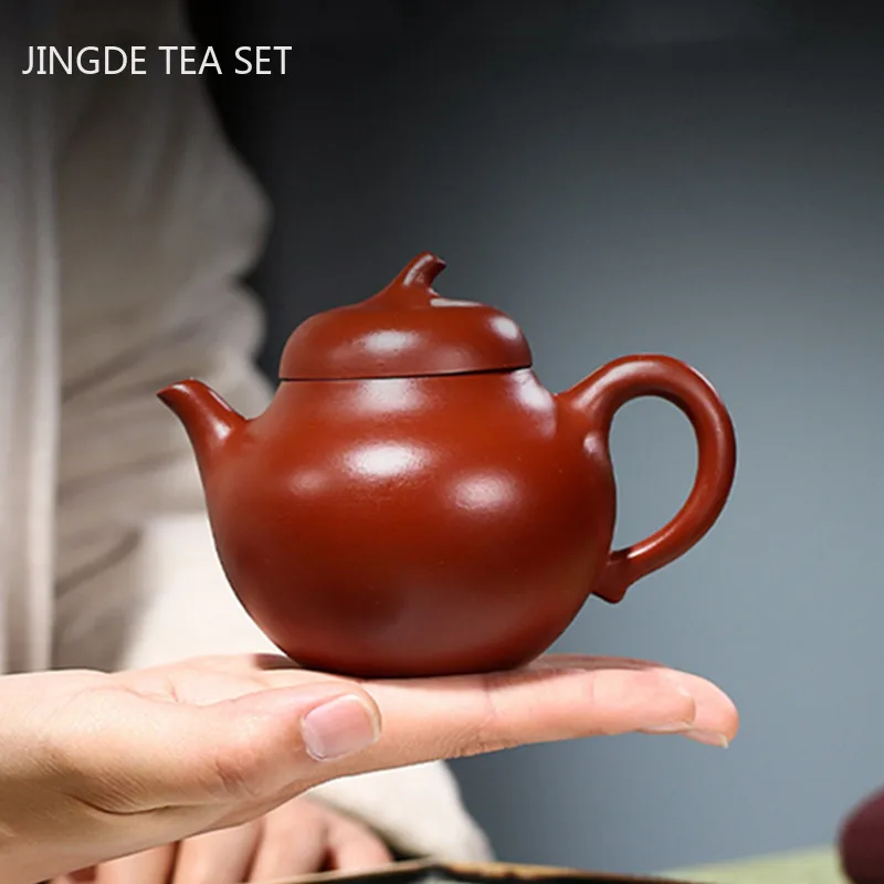 

Creative Yixing Purple Clay Teapot Handmade Dahongpao Beauty Tea Pot Chinese Zisha Tea Set Accessories Household Kettle 180ml