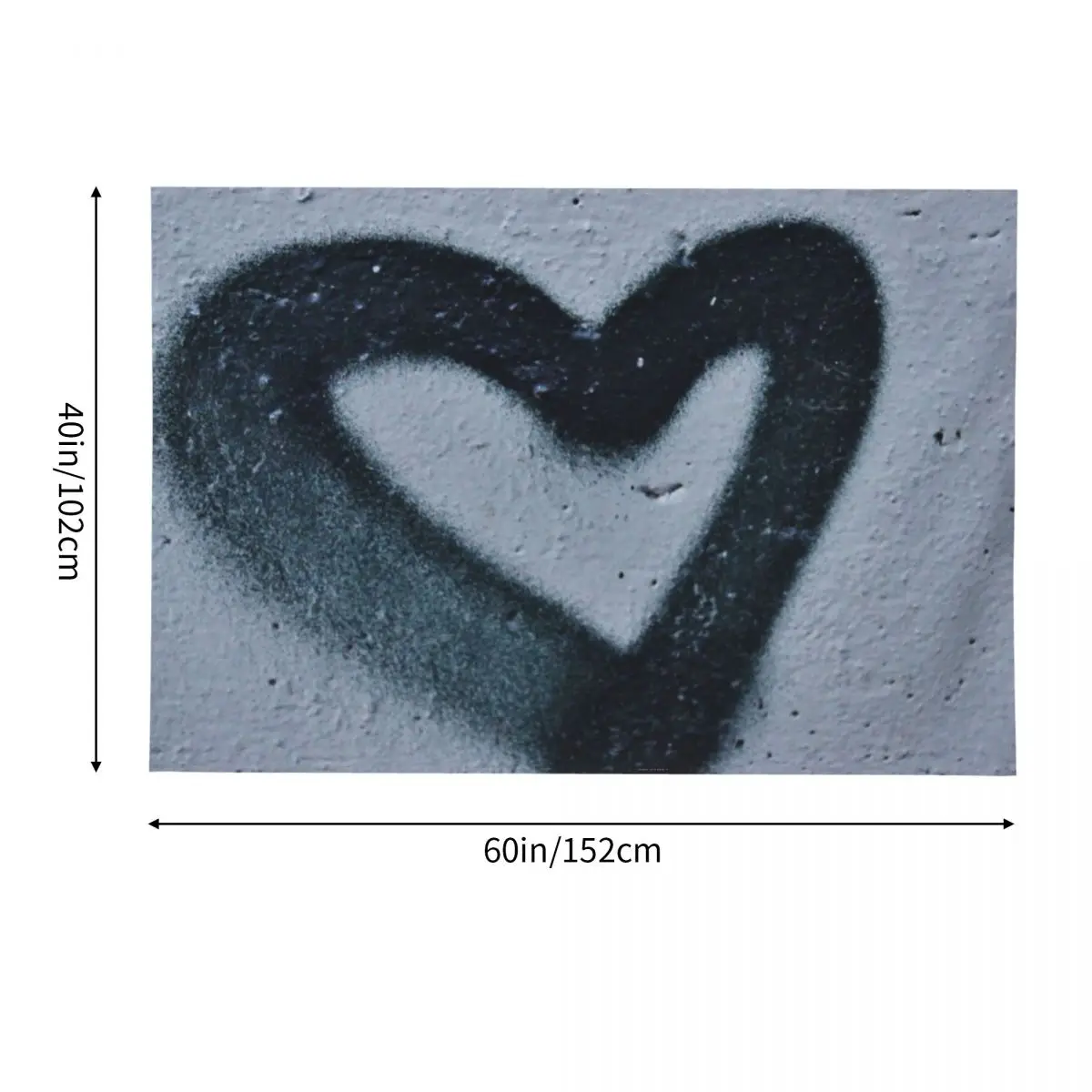 Полиэстер гобелен сердце