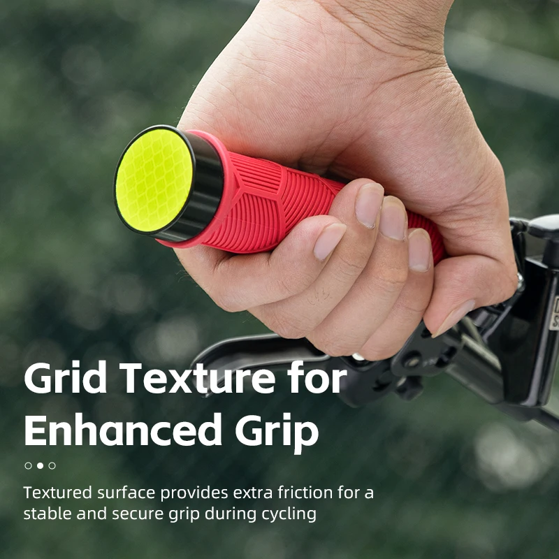 Велосипедные ручки ROCKBROS легкий руль светоотражающие заглушки противоскользящие