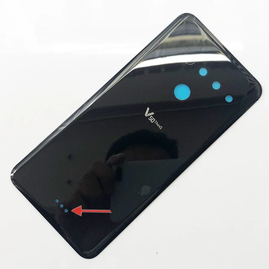 Стеклянная Крышка батарейного отсека для LG V50 ThinQ 5G + V500 V450 задняя крышка запасные