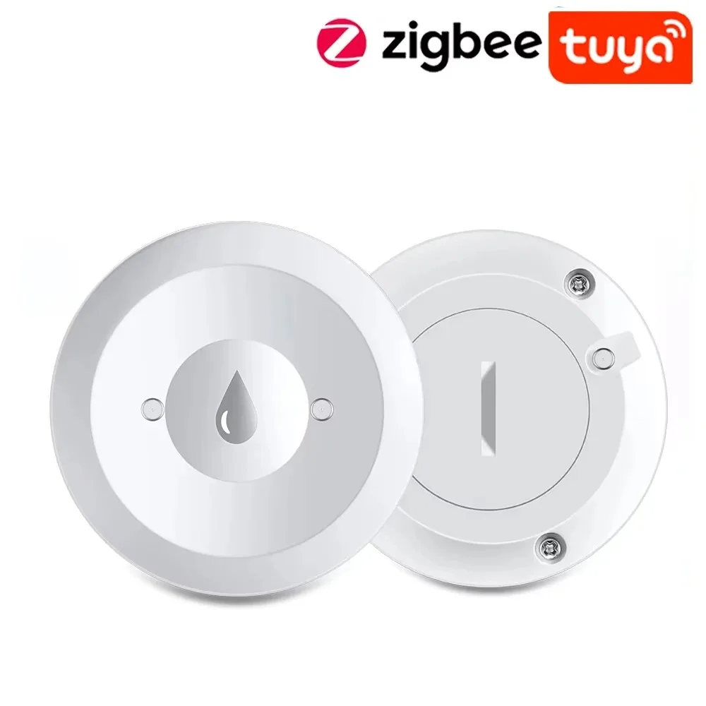 

Датчик воды Tuya Zigbee, детектор утечки наводнения, приложение для удаленного мониторинга для кухни/ванной комнаты, домашний помощник Zigbee2mqtt