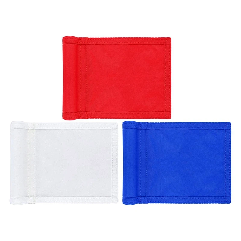 

3Pcs Golf Flag Golf Target Flag Solid Golf Flags With Tube Inserted Waterproof Putting Golf Flags 8 X 6 Inch