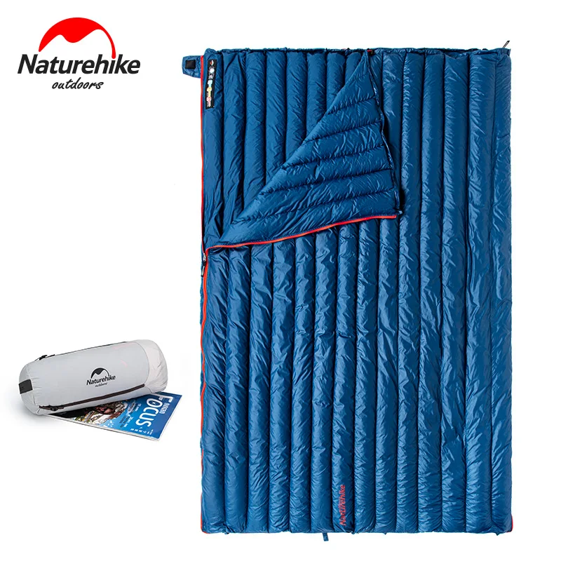 

Naturehike Ultra light down sleeping bag adult outdoor camping Goose down Square sleeping bag in autumn/winter warm Splice