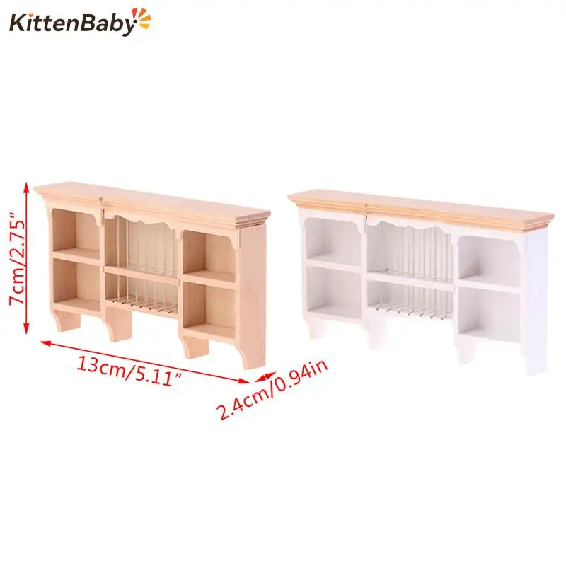 

1PC Miniature Hanging Cabinet Closet TV Book Cake Bedside Table Cabinet Shelf Cupboard Model Dollhouse Furniture Decor DIY Toys