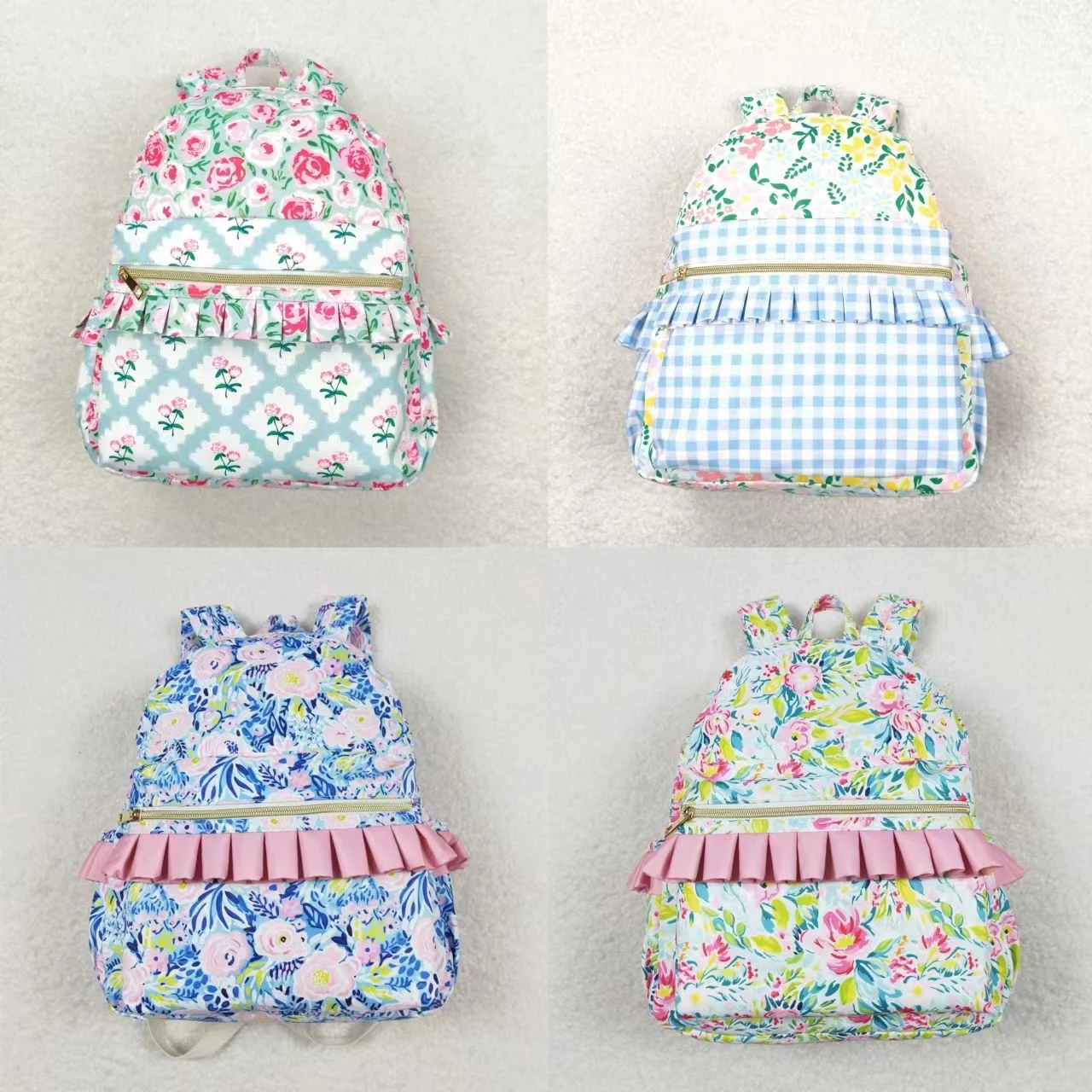 Оптовая продажа детский рюкзак для маленьких девочек с изображением цветов